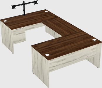 U-shaped desk