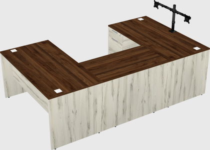 U-shaped desk