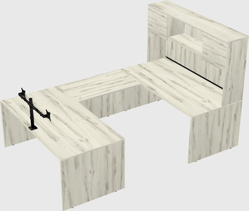 U-shaped desk