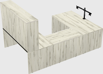 U-shaped desk