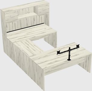U-shaped desk
