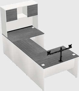 U-shaped desk