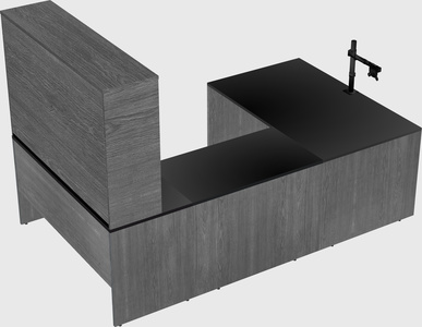 U-shaped desk