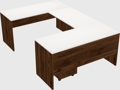 U-shaped desk