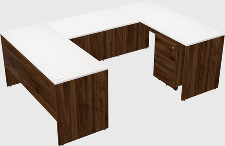 U-shaped desk