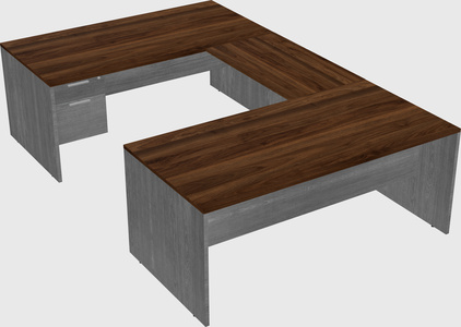 U-shaped desk