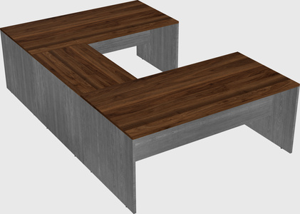 U-shaped desk