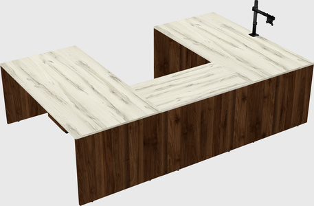 U-shaped desk