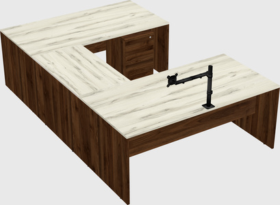 U-shaped desk