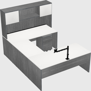U-shaped desk