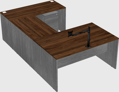 U-shaped desk