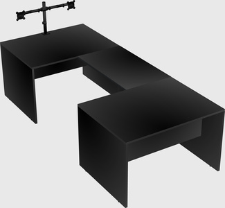 U-shaped desk