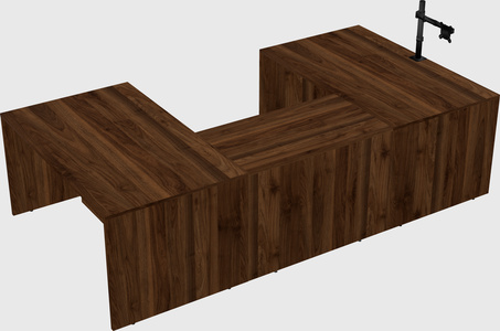 U-shaped desk