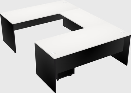 U-shaped desk