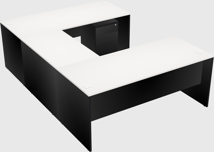 U-shaped desk