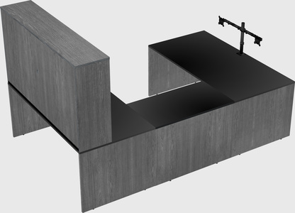 U-shaped desk