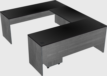 U-shaped desk