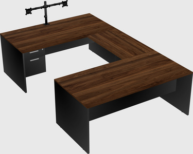 U-shaped desk