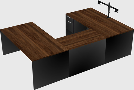 U-shaped desk