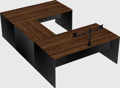 U-shaped desk