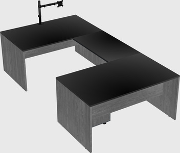 U-shaped desk