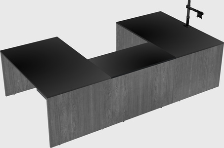 U-shaped desk