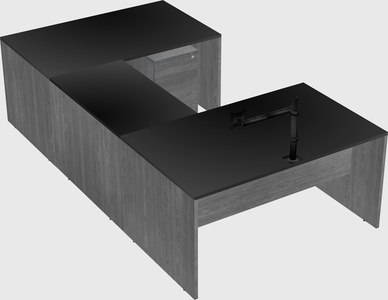 U-shaped desk