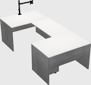 U-shaped desk