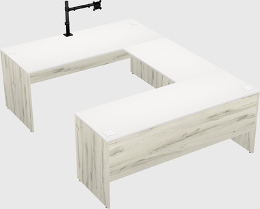 U-shaped desk