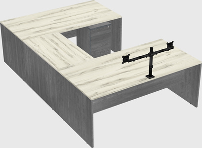 U-shaped desk