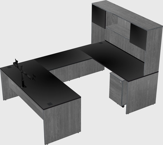 U-shaped desk