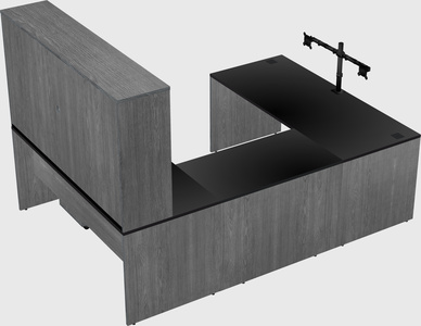 U-shaped desk