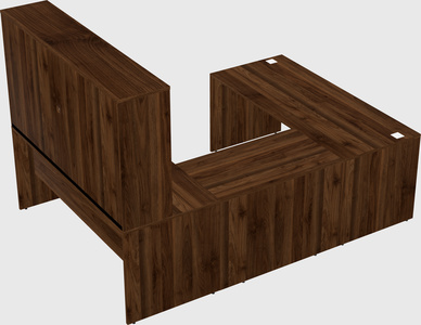 U-shaped desk