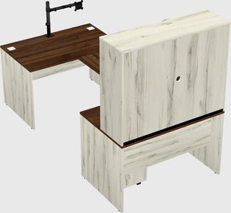 U-shaped desk