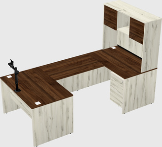 U-shaped desk