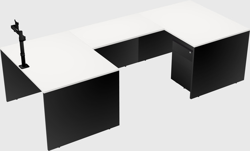 U-shaped desk