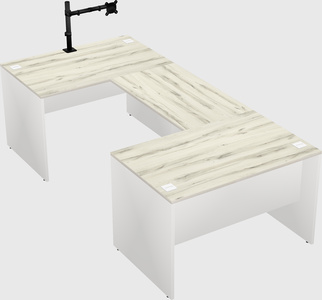 U-shaped desk