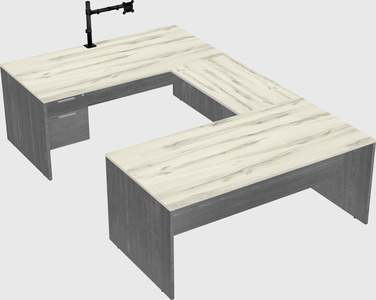 U-shaped desk