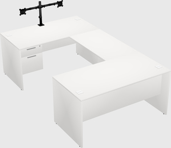 U-shaped desk