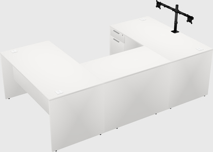 U-shaped desk