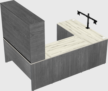 U-shaped desk