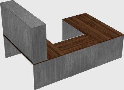 U-shaped desk
