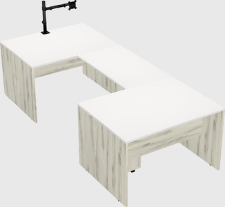 U-shaped desk