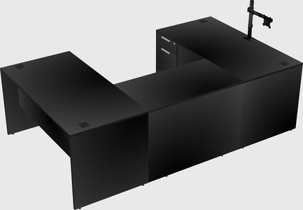 U-shaped desk