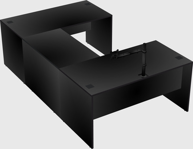 U-shaped desk
