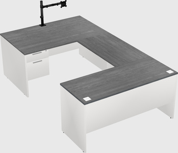 U-shaped desk