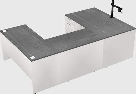U-shaped desk