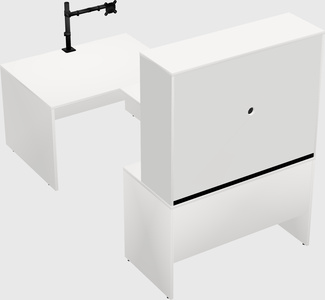 U-shaped desk