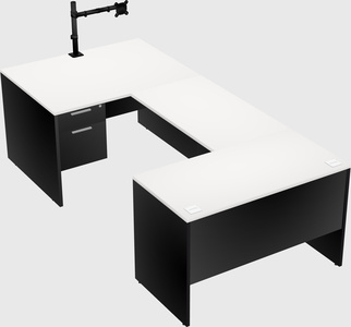 U-shaped desk