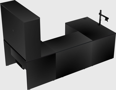 U-shaped desk